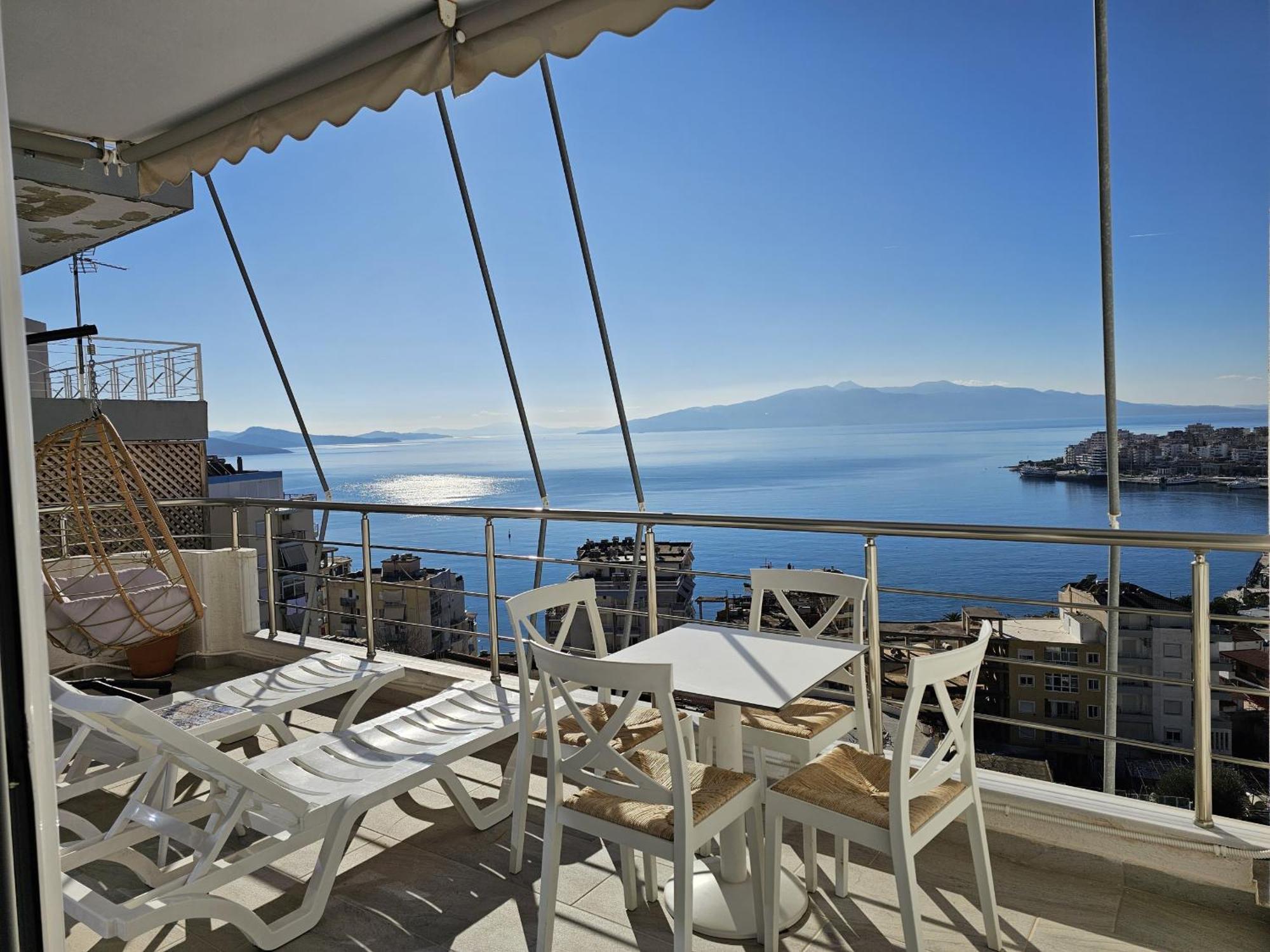 Panorama View Apartments Sarande Luaran gambar