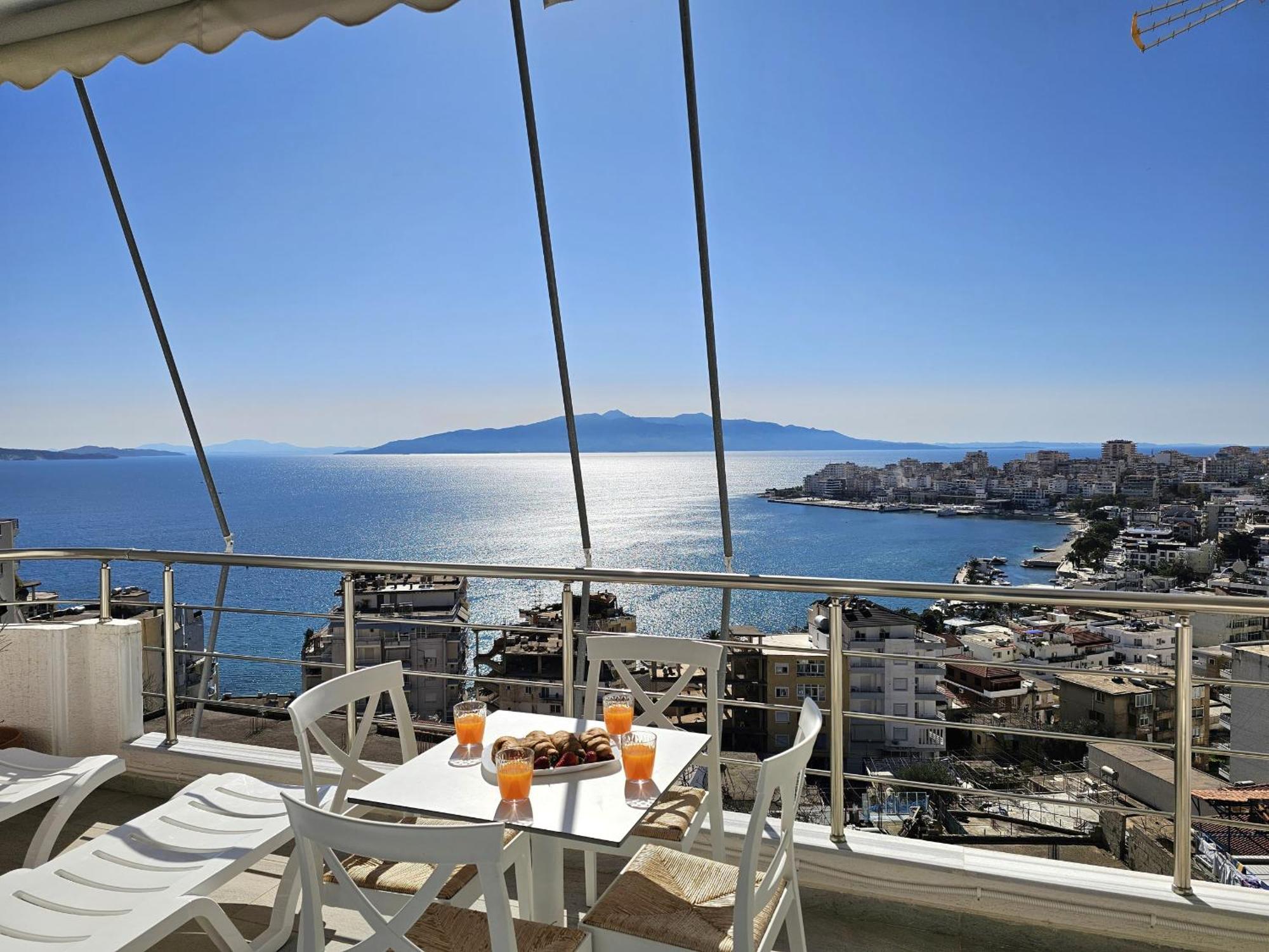 Panorama View Apartments Sarande Luaran gambar