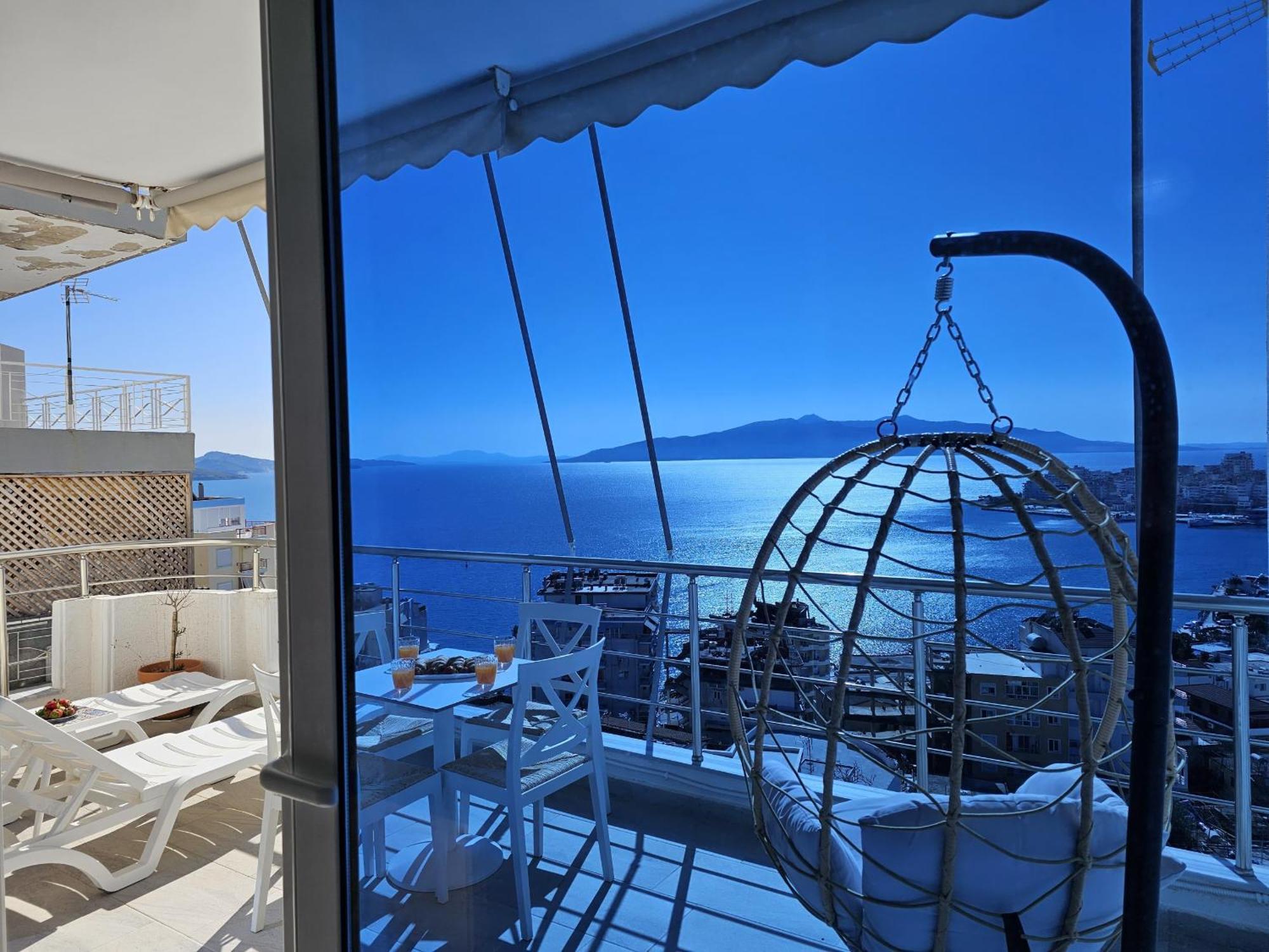 Panorama View Apartments Sarande Luaran gambar