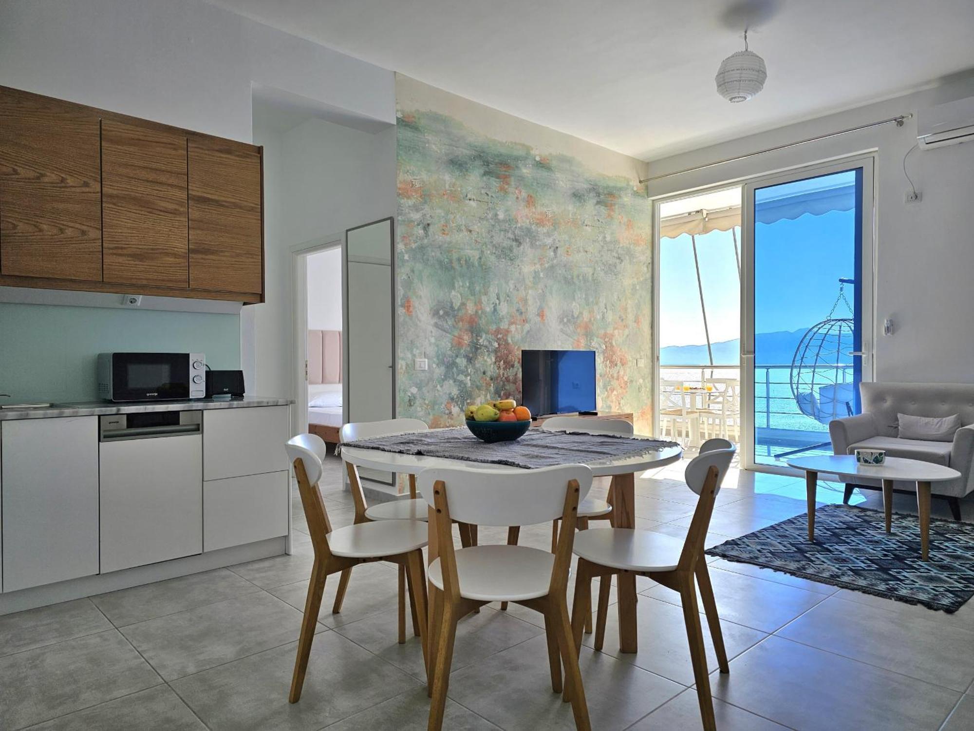 Panorama View Apartments Sarande Luaran gambar