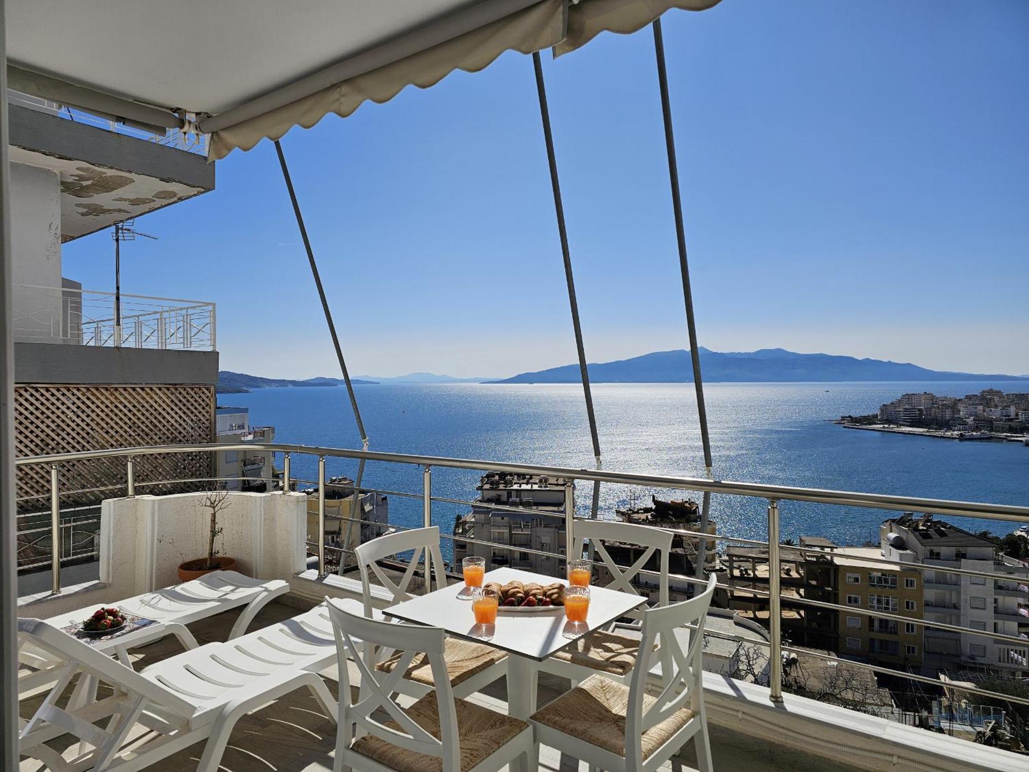 Panorama View Apartments Sarande Luaran gambar