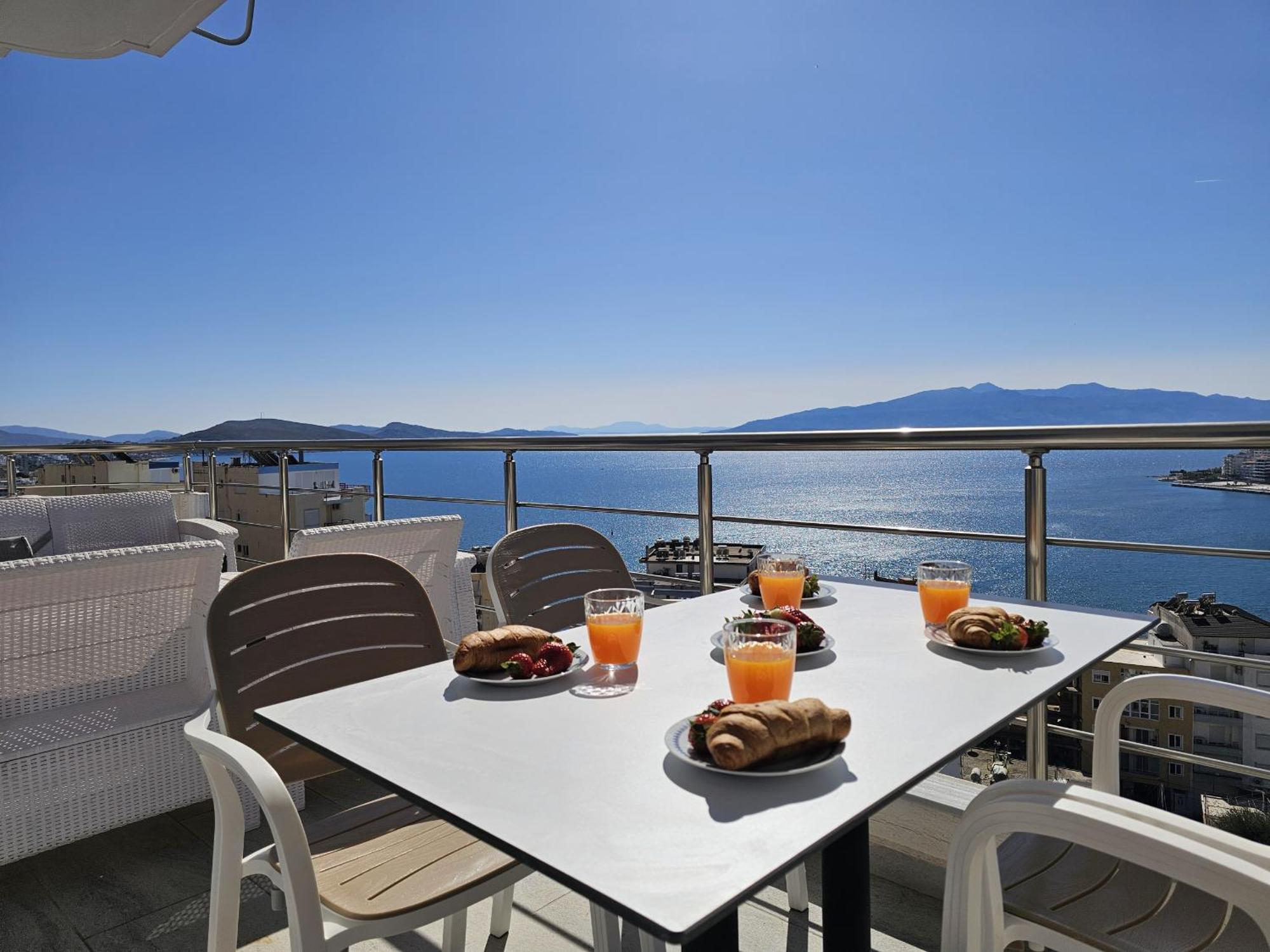 Panorama View Apartments Sarande Luaran gambar